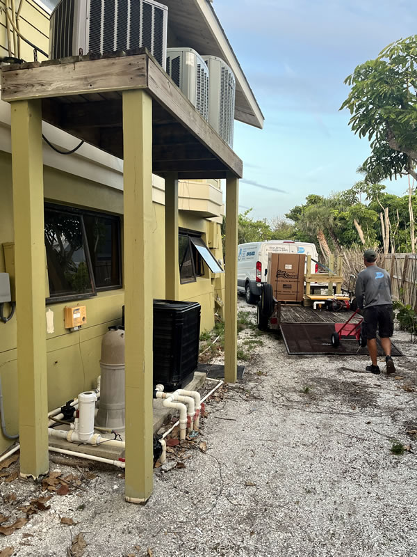 pool equipment before